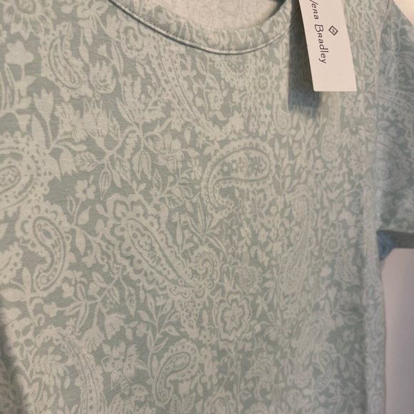 NWT VERA BRADLEY Short Sleeved Night Dress/Gown/Shirt Size Large Relaxed Fit - Picture 3 of 3